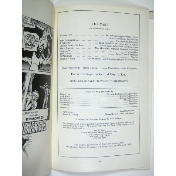 Stagebill 1980 Program Warp Episode II Unleashed Unchain Apollo Theater Chicago - Picture 6 of 8